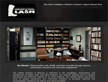 Tablet Screenshot of leatherarchives.org